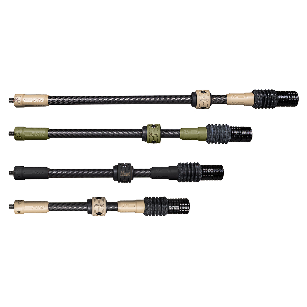 Axcel Antler Ridge Xile Hunting Stabilizers, Terrain, Evergreen and Midnight Cerakote colours