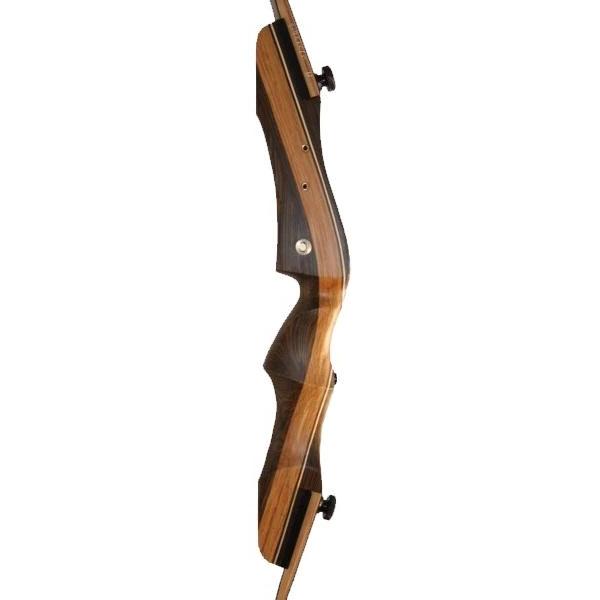 Samick Classic Takedown Recurve Riser, laminated wood, full profile