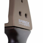 Samick Discovery ILF riser, Samick Sports logo detail