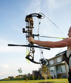 Conquest Smacdown .625 Hunting Stabilizer, Matte Black, archer at full draw