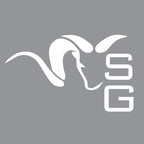 Stone Glacier SG Ram Peel-Away Sticker, white die-cut decal