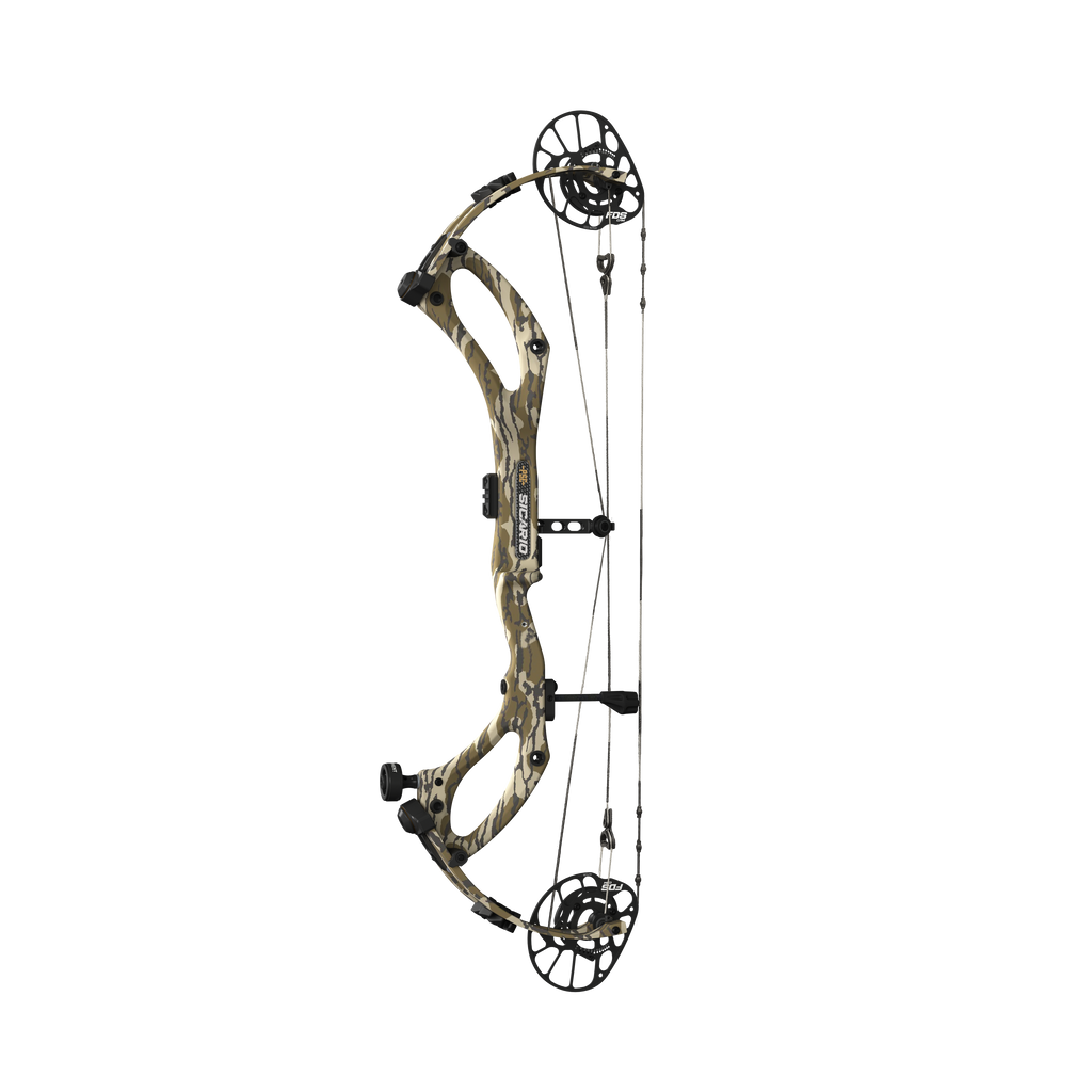 PSE Sicario Carbon compound hunting bow, Mossy Oak Bottomland camo