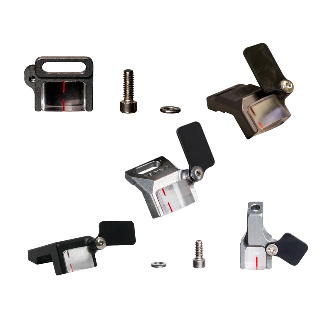 Axcel Sight Scale Magnifier, all five sight models shown together