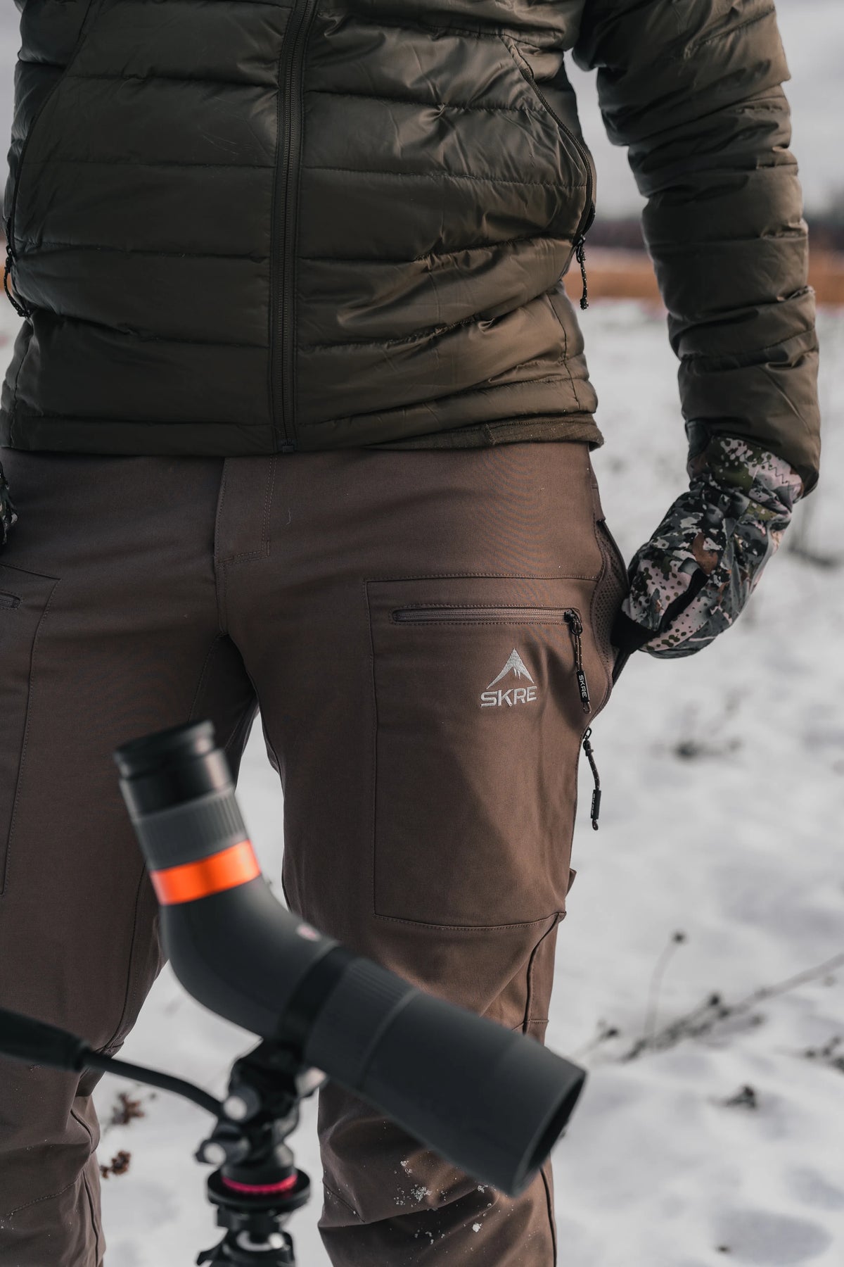 SKRE Hardscrabble Pants, Ash Brown winter lifestyle
