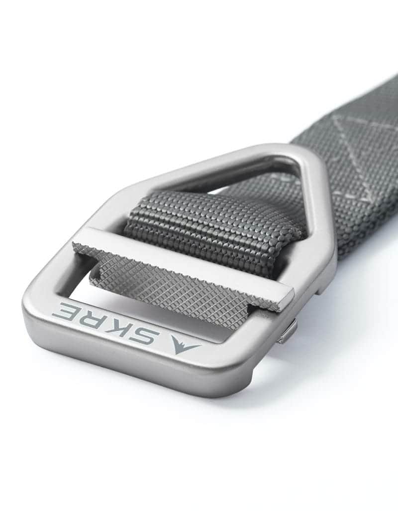 SKRE Timber Hitch Belt, neutral grey, alloy buckle detail