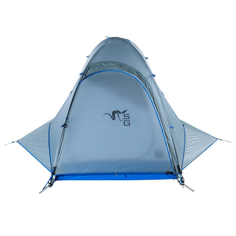 Stone Glacier Sky Solus 1P, front view with side vestibules extended