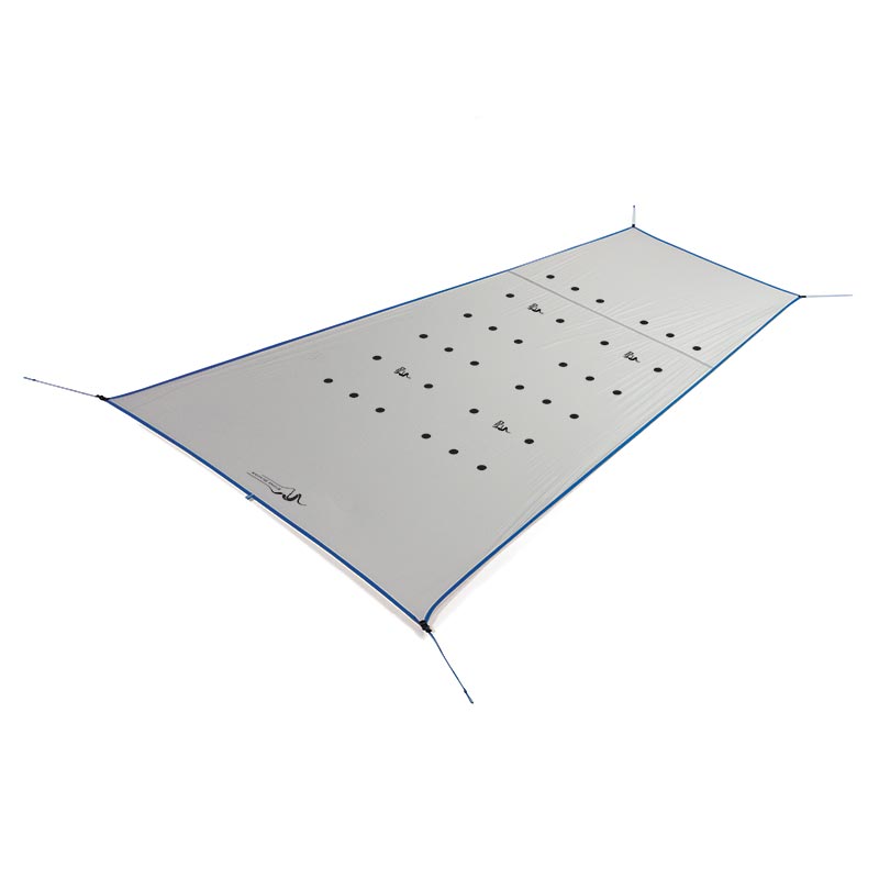 Stone Glacier SkyAir ULT Flat Footprint, staked out, top view