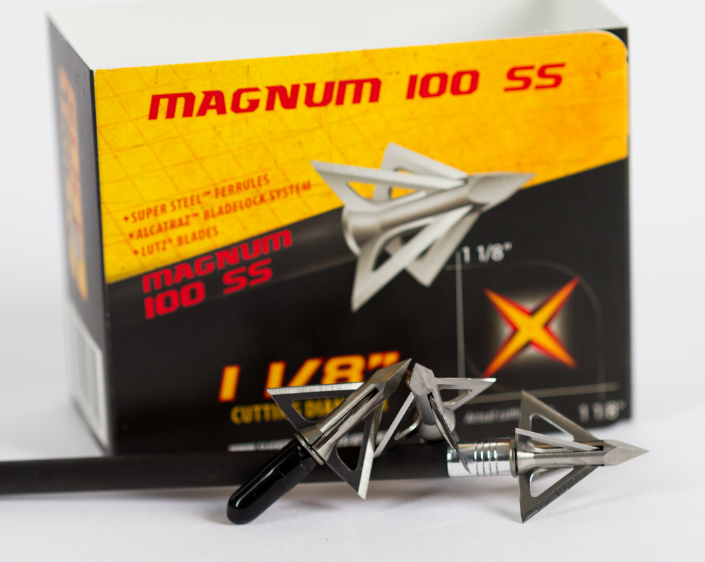 Slick Trick Pro Series Magnum 100 SS, stainless broadheads with retail box