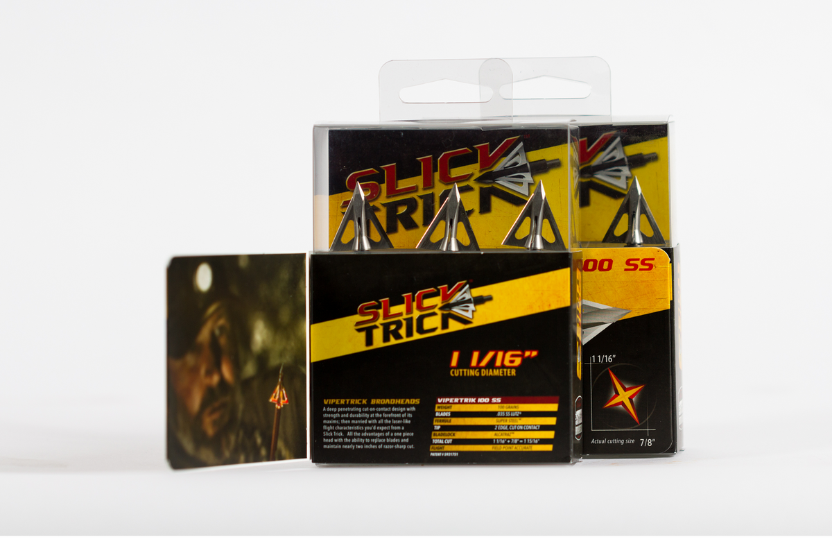 Slick Trick Pro Series ViperTrick 100 SS broadhead retail packaging