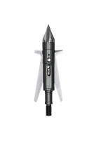 Slick Trick Torch expandable broadhead, blades closed on arrow