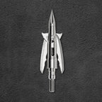 Beast 2.0in 150g Stainless Steel Broadhead, blades closed in flight position