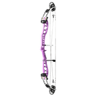 PSE Supra X Trust 40 EM2 target compound bow, Purplexed riser, 45-degree view