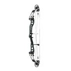 PSE Supra X Trust 37 FDSM target compound bow, Armor Black riser, 45-degree view