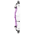 PSE Supra X Trust 40 FDSM target compound bow, Purplexed riser, 45-degree view