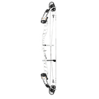 PSE Supra X Trust 40 FDSM target compound bow, White riser, 45-degree view
