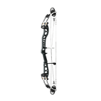 PSE Supra X Trust 37 M2 target compound bow, Armor Black riser, 45-degree view
