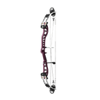 PSE Supra X Trust 37 M2 target compound bow, Black Cherry riser, 45-degree view