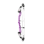PSE Supra X Trust 37 M2 target compound bow, Purplexed riser, 45-degree view