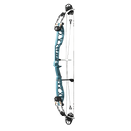 PSE Supra X Trust 40 M2 target compound bow, Aztec Teal riser, 45-degree view