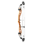 PSE Supra X Trust 40 M2 target compound bow, Tequila Sunrise riser, 45-degree view