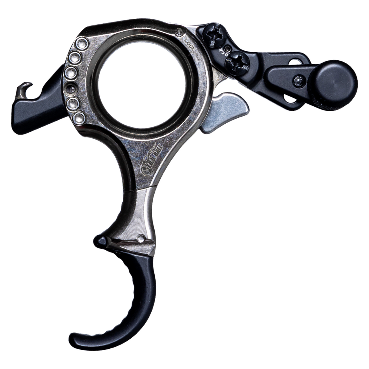 T.R.U. Ball Abyss Flex thumb release, Quicksilver finish, side profile