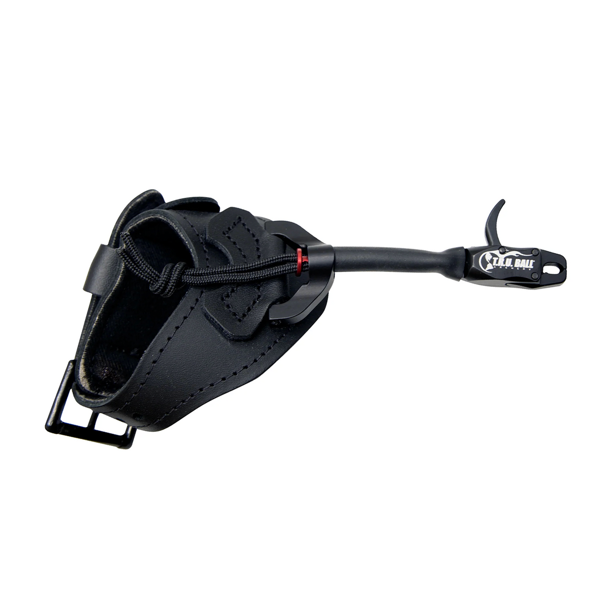 T.R.U. Ball Bandit release aid, black head with black leather buckle strap