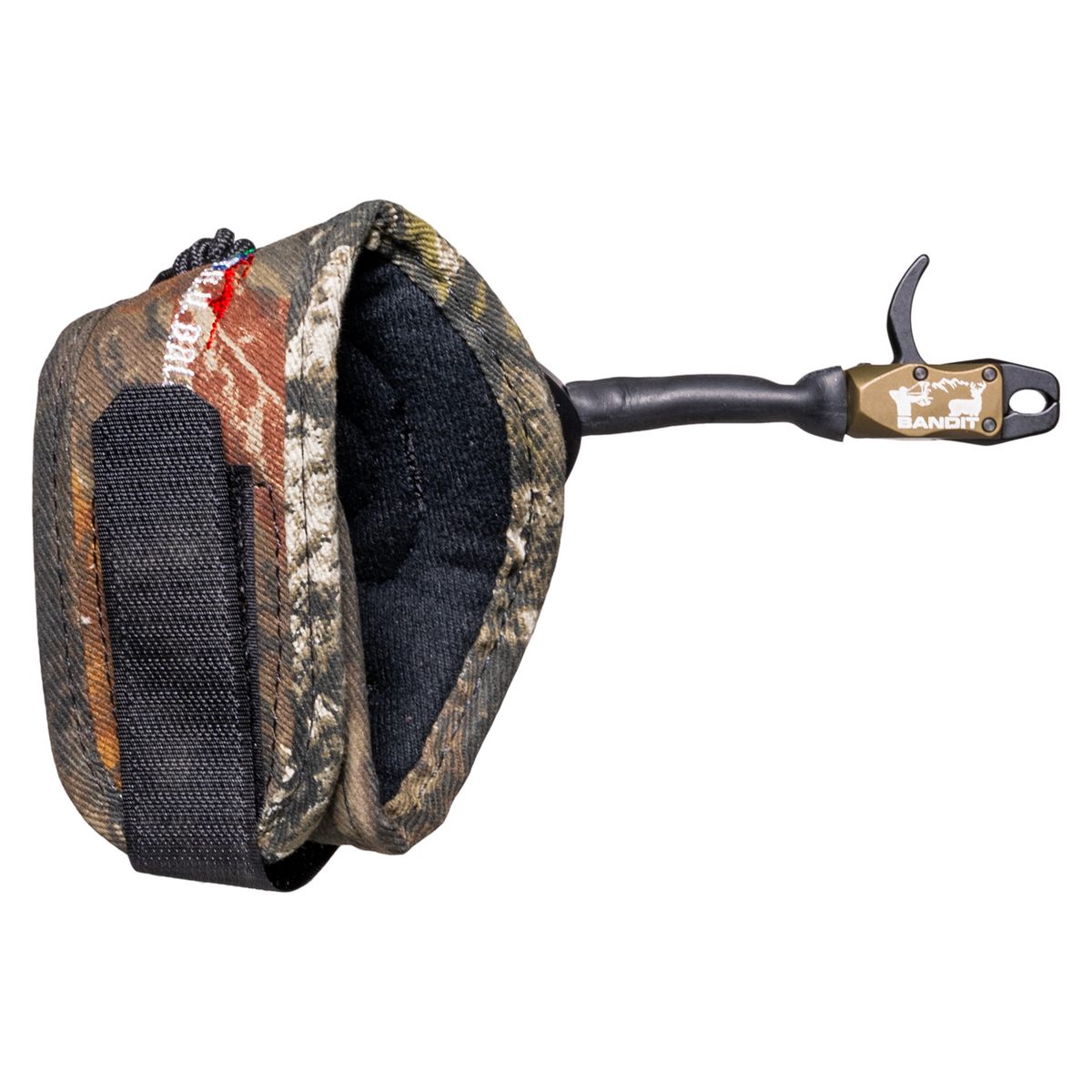 T.R.U. Ball Bandit release aid, Tactical Bowhunting Green head with camo Velcro strap, Large