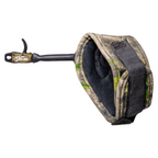 T.R.U. Ball Bandit release aid, Tactical Bowhunting Green head with camo Velcro strap, X-Large strap view