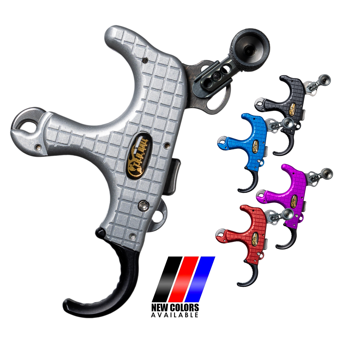 T.R.U. Ball Blade Pro Flex colour lineup: Silver, Black, Blue, Purple and Red Quicksilver