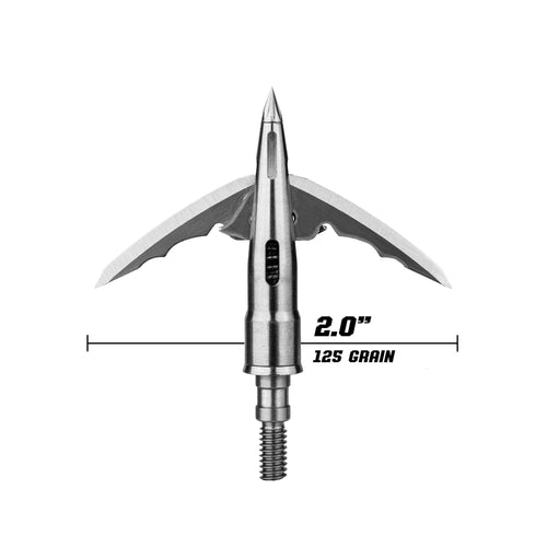 Beast Crossbow Edition Titanium Broadhead, 125 grain, 2.0 in cut, blades deployed