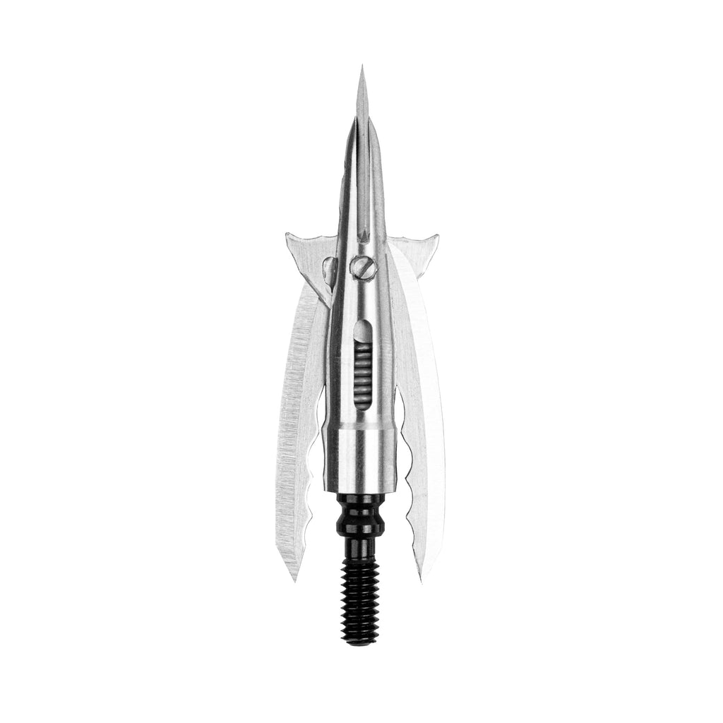 Beast Cut on Contact Titanium Broadhead, 100 grain 2.3 in cut, blades closed in flight position
