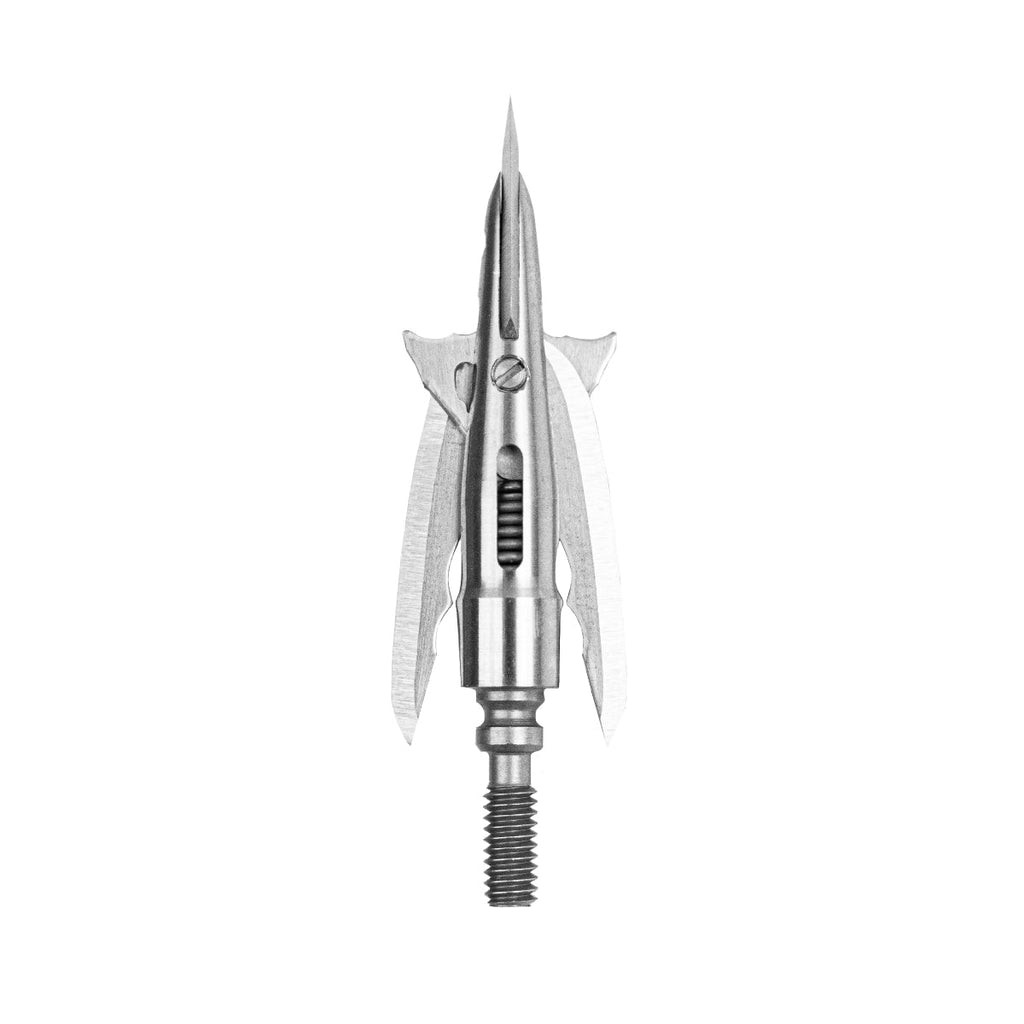 Beast Cut on Contact Titanium Broadhead, 125 grain 2.0 in cut, blades closed in flight position