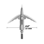 Beast Cut on Contact Titanium Broadhead, 125 grain with 2.0 in cut diameter labelled