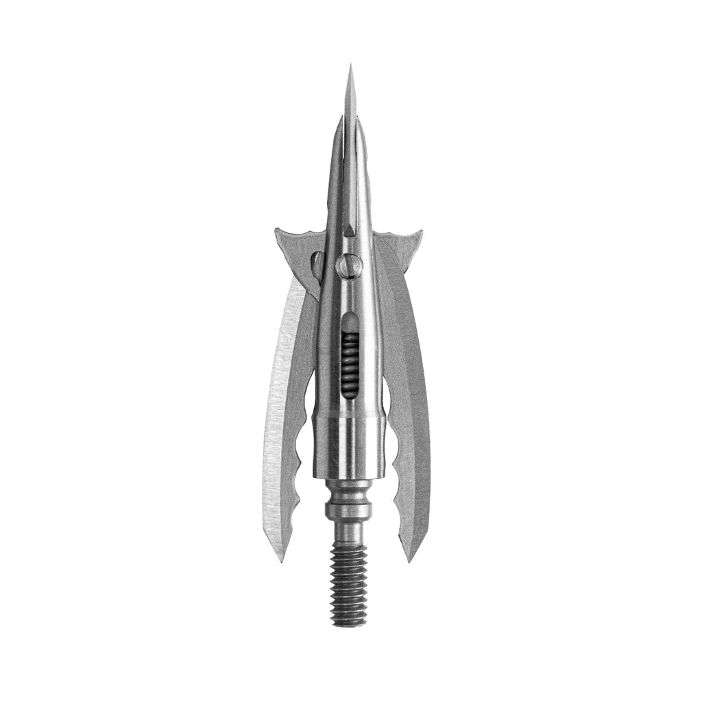 Beast Cut on Contact Titanium Broadhead, 125 grain 2.3 in cut, blades closed in flight position