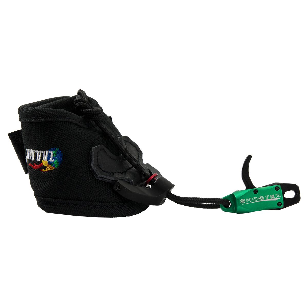 T.R.U. Ball Shooter release aid, Green head with black Velcro strap
