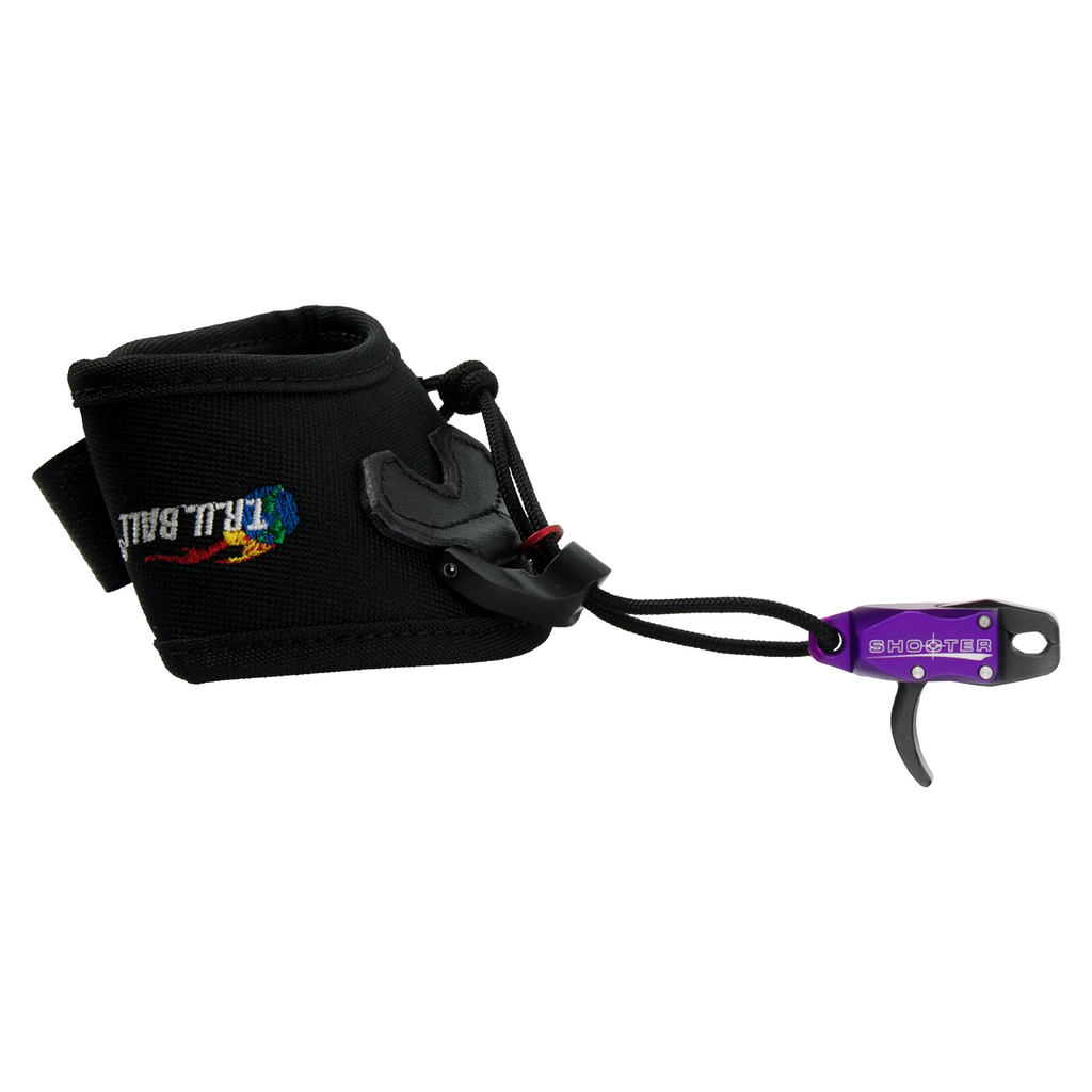T.R.U. Ball Shooter release aid, Purple head with black Velcro strap