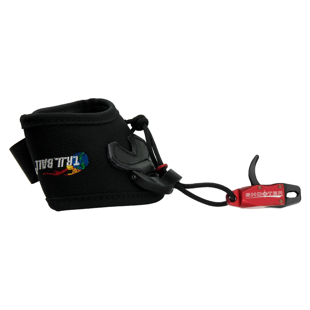 T.R.U. Ball Shooter release aid, Red head with black Velcro strap