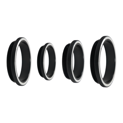 Axcel Torque Indicator, Black, all four scope sizes shown together