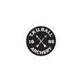 T.R.U. Ball Circle X Arrows sticker, Black