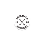 T.R.U. Ball Circle X Arrows sticker, White