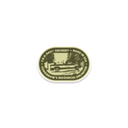 T.R.U. Ball Nostalgia sticker, Olive Drab Green