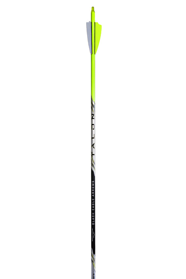 Black Eagle Talon Crested fletched carbon hunting arrow, 6.4mm (.245) shaft