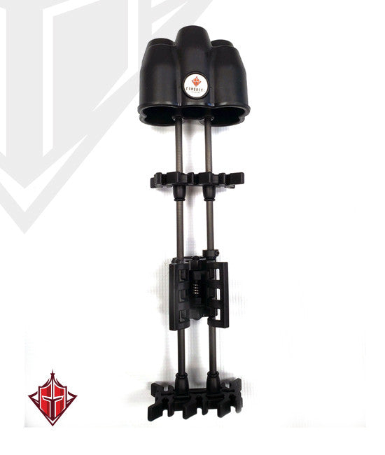Conquest Talon Arrow Quiver, Matte Black, rear view