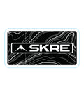SKRE Topo Sticker, black and white topographic