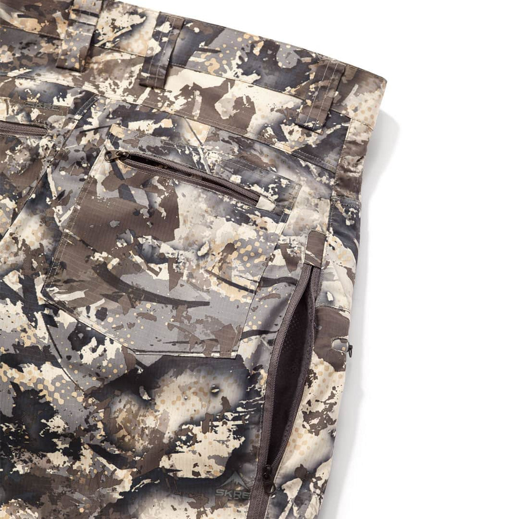 SKRE Uinta Early Season Pant, Solace - zippered side vent detail