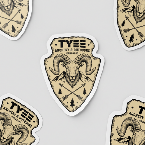 Tyee Archery Crest Sticker