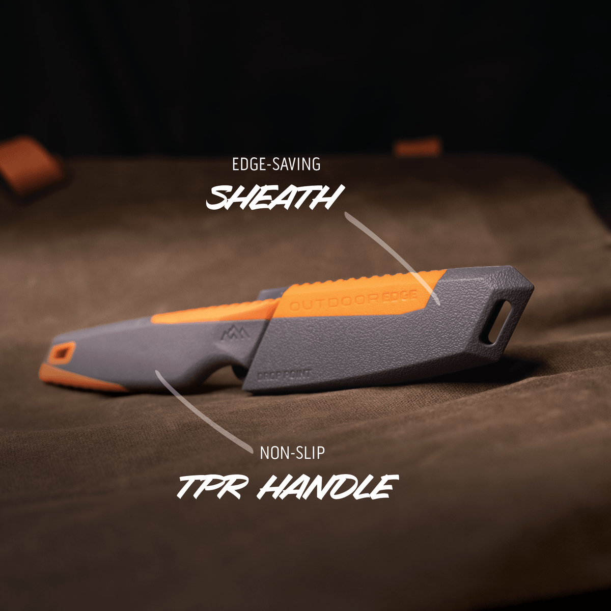 Outdoor Edge VANTEX DROP POINT KNIFE, view 3