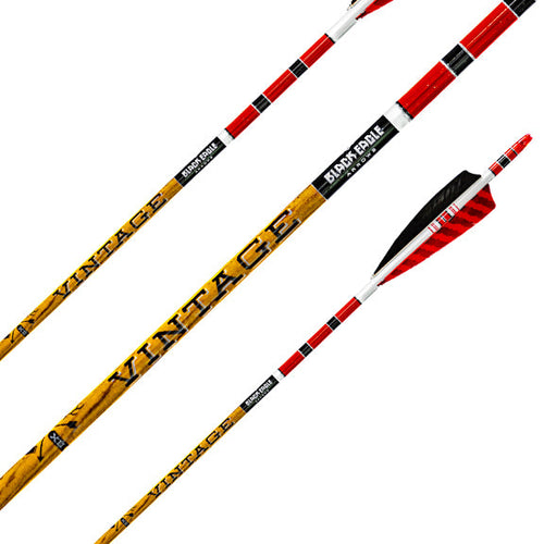 Black Eagle Vintage traditional hand-crested carbon arrows