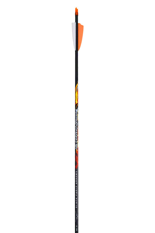 Black Eagle X Impact fletched carbon hunting arrow, 4mm (.165) micro-diameter shaft
