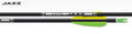 Easton XX75 Jazz arrows, black shaft with fletched detail